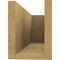 Ekena Millwork 6in. W x 8in. H x 20in. L Block Woodgrain TimberThane Rafter Tail, Primed Tan RFTUR06X08X20BLKRCPR - alternate 3
